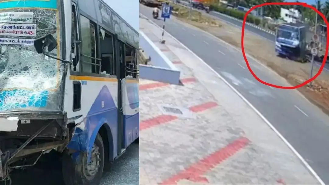 सलेम-कोयंबटूर हाईवे बस हादसा