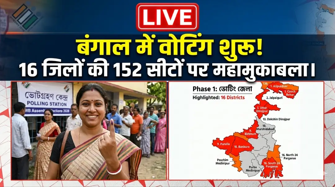 West Bengal Election Phase 1 Voting Live
