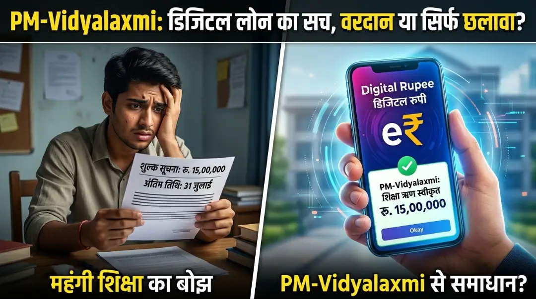 PM Vidyalaxmi Education Loan 2026: बिना गारंटी लोन और ‘डिजिटल रुपये’ का सच!
